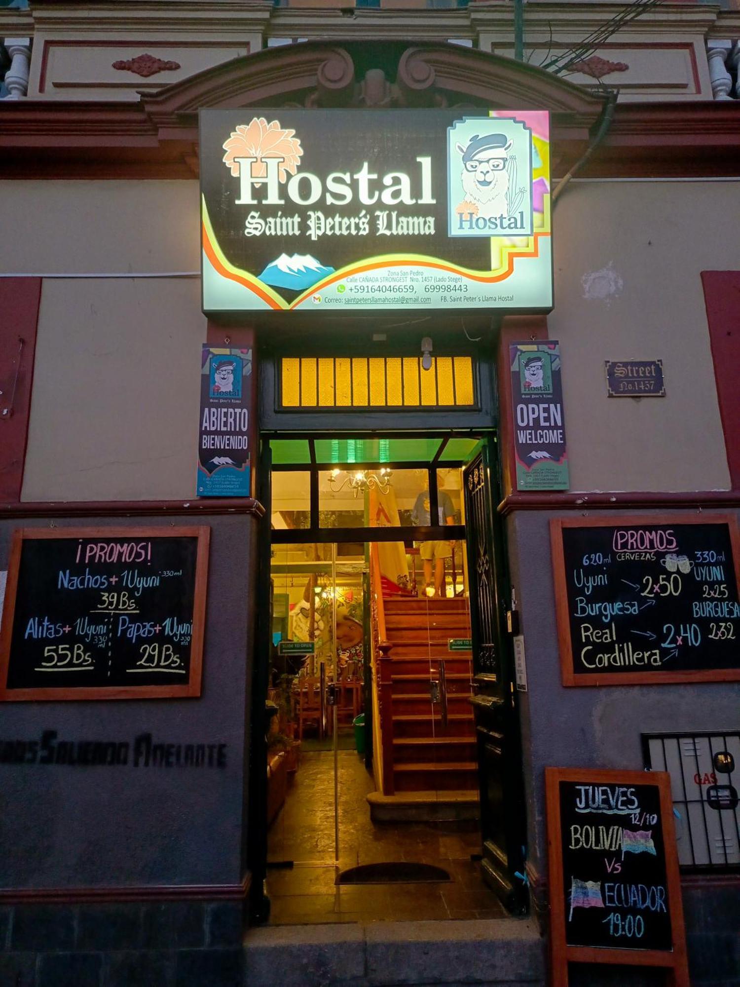 Saint Peter'S Llama Hostal La Paz Exterior photo